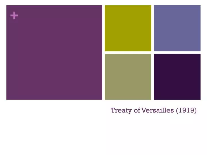 treaty of versailles 1919