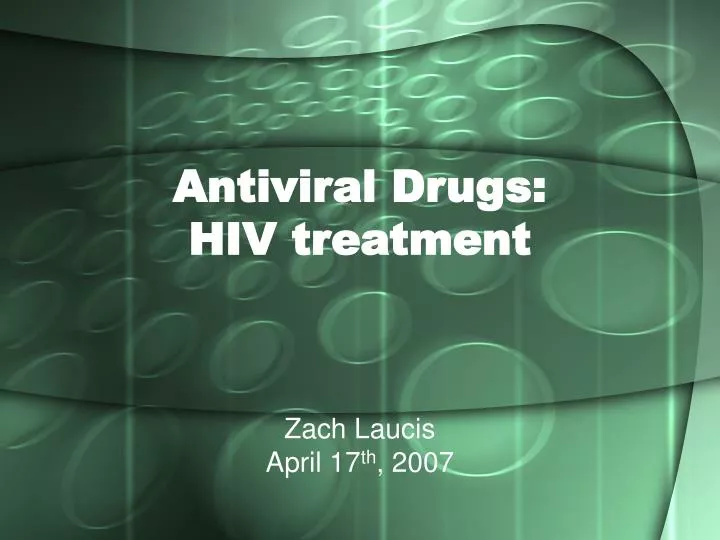 antiviral drugs hiv treatment