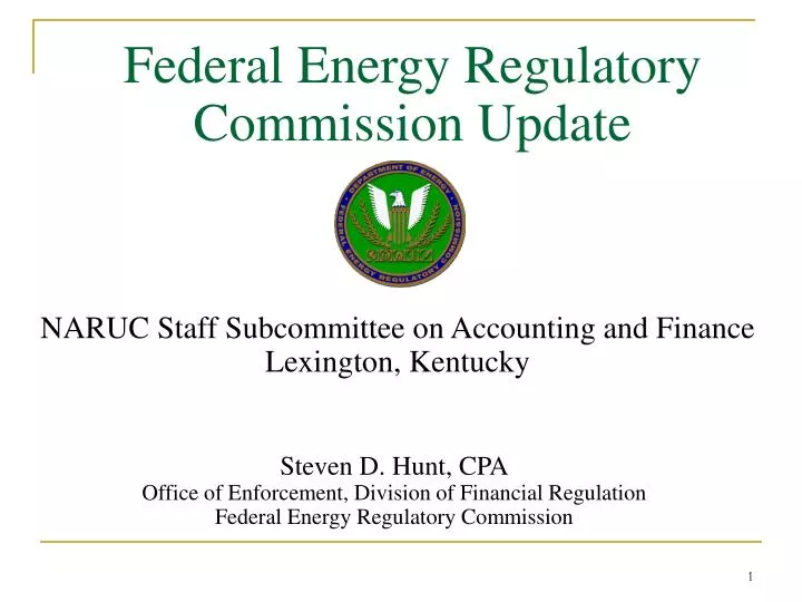 federal energy regulatory commission update