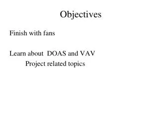 Objectives