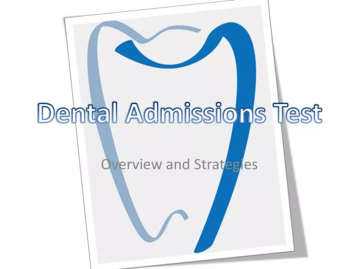 dental admissions test