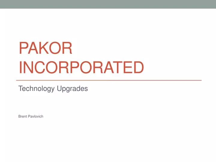 pakor incorporated