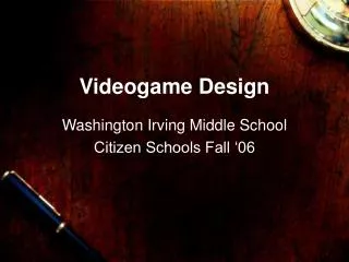Videogame Design