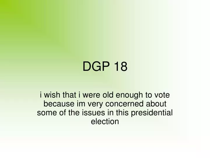 dgp 18