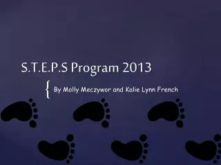S.T.E.P.S Program 2013