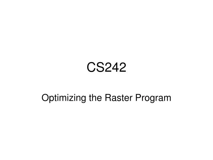 cs242