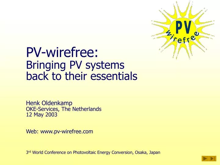 pv wirefree bringing pv systems back to their essentials
