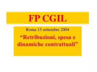 fp cgil