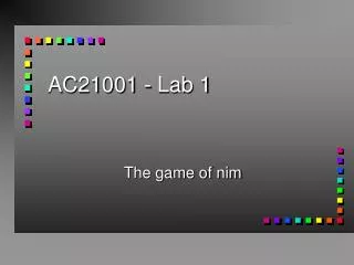 AC21001 - Lab 1