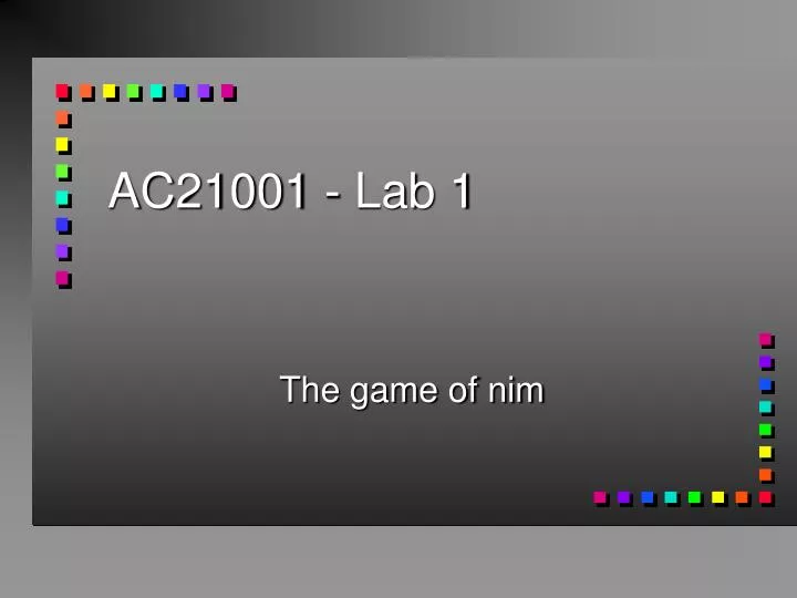 ac21001 lab 1