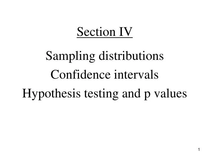 section iv