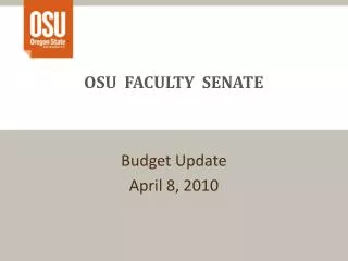 OSU FACULTY SENATE