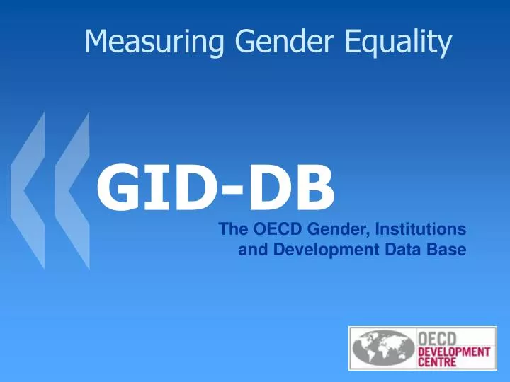 measuring gender equality