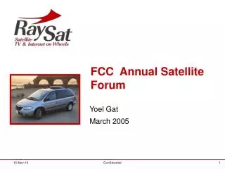 FCC Annual Satellite Forum
