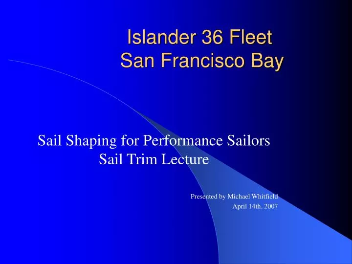islander 36 fleet san francisco bay