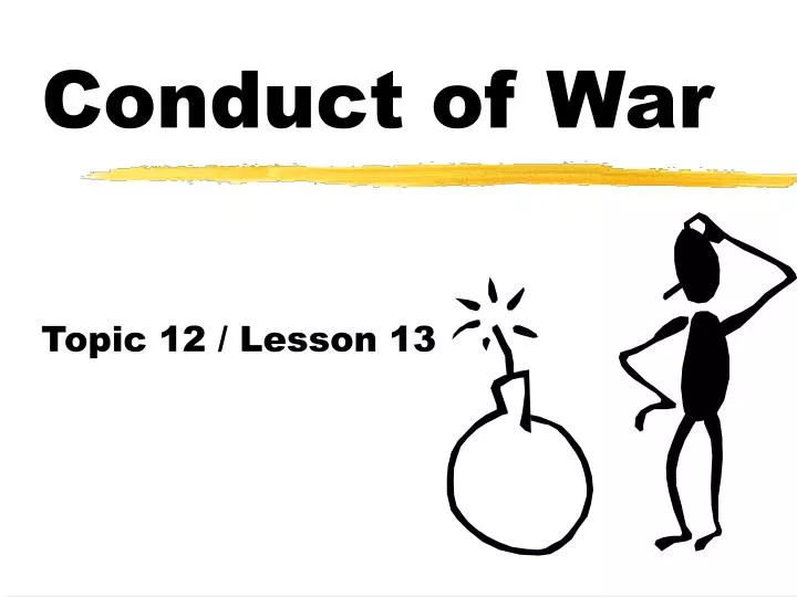 conduct of war