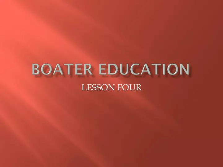 boater education