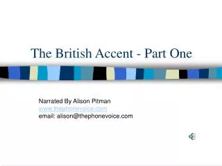 The British Accent - Part One