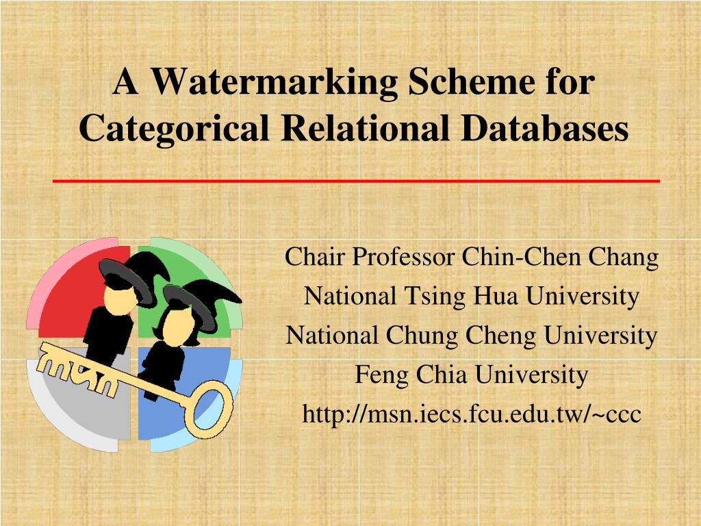 PPT - A Watermarking Scheme for Categorical Relational Databases ...