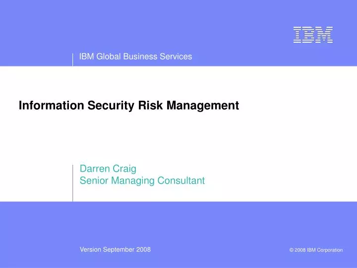 information security risk management