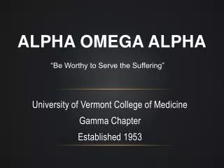 Alpha Omega Alpha