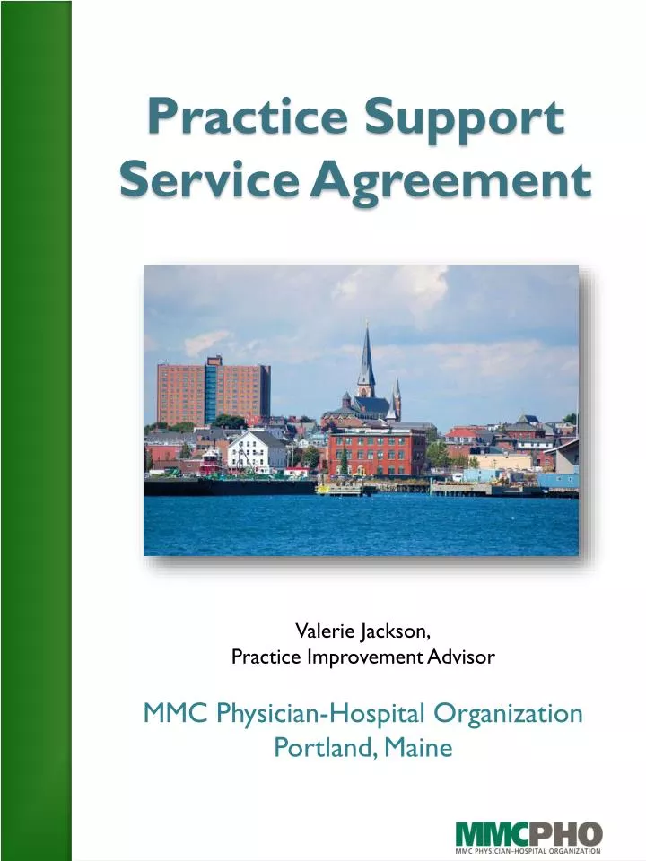 practice support service agreement