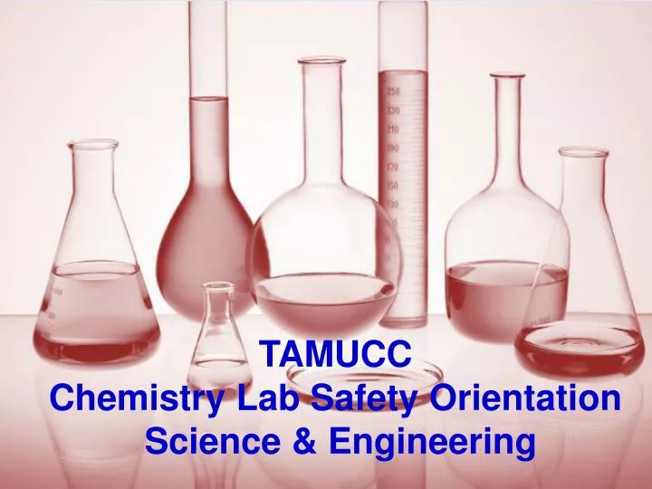 tamucc chemistry lab safety orientation science engineering