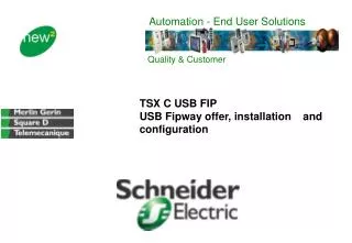 TSX C USB FIP USB Fipway offer, installation and configuration