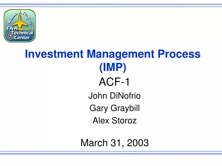 investment management process imp