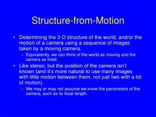 Structure-from-Motion