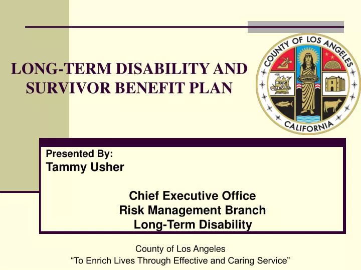 long term disability and survivor benefit plan