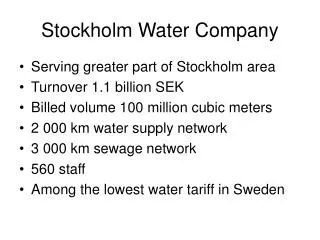 Stockholm Water Company