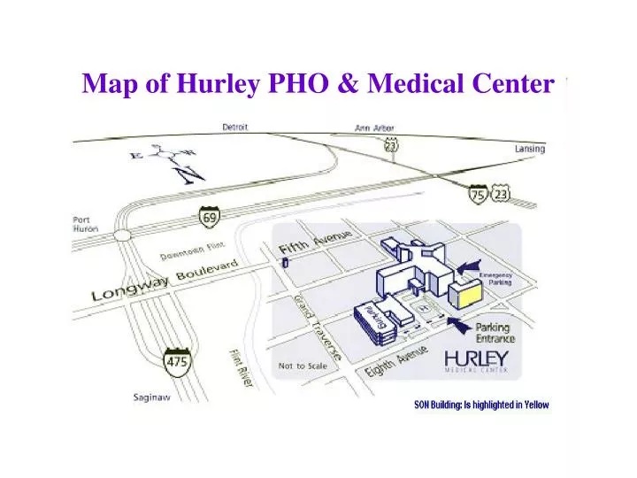 map of hurley pho medical center