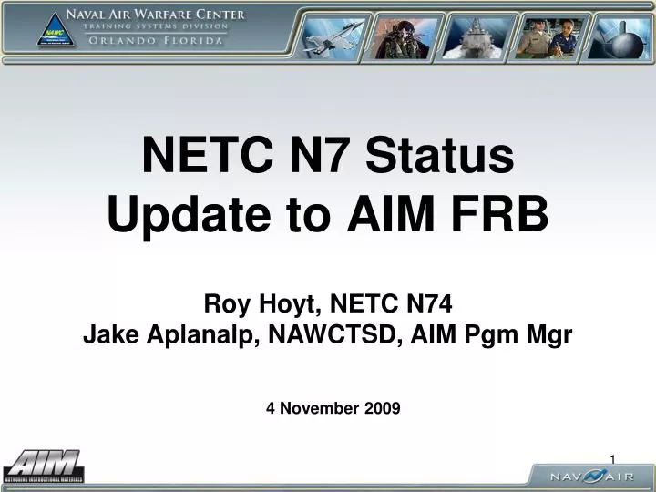 netc n7 status update to aim frb