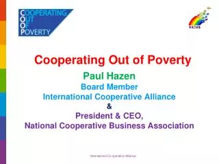 Cooperating Out of Poverty