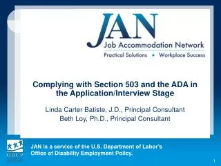 Complying with Section 503 and the ADA in the Application/Interview Stage