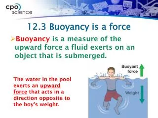 12.3 Buoyancy is a force
