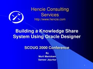 Hencie Consulting Services hencie