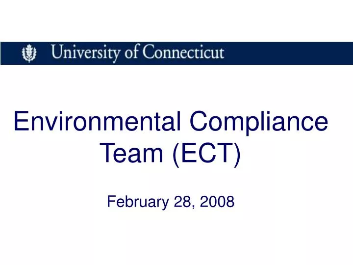 environmental compliance team ect february 28 2008