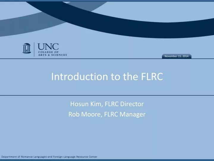 introduction to the flrc