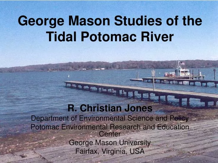 george mason studies of the tidal potomac river