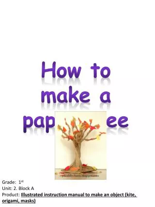 How to make a paper tree