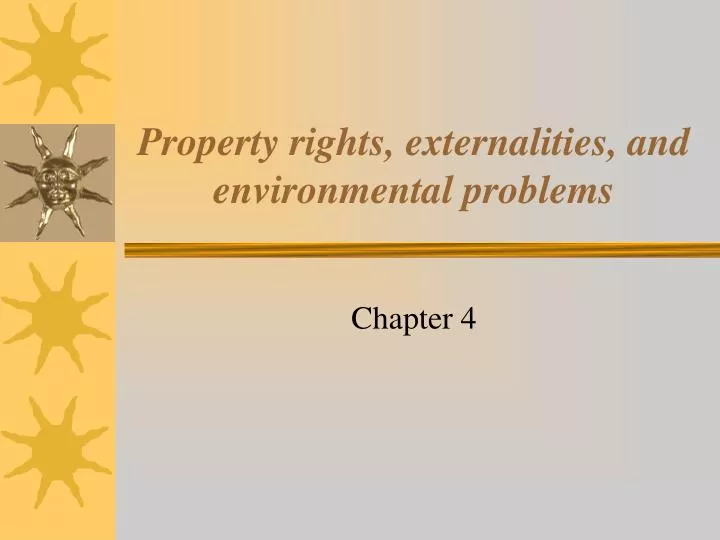property rights externalities and environmental problems