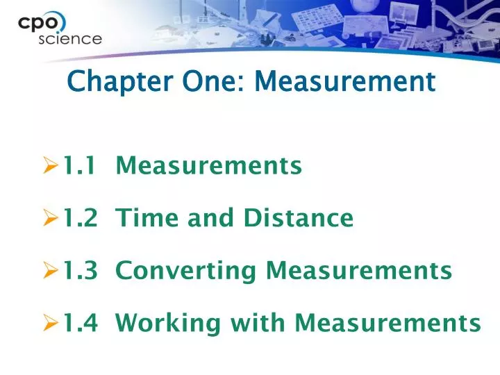 chapter one measurement
