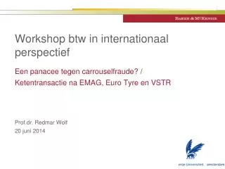 workshop btw in internationaal perspectief