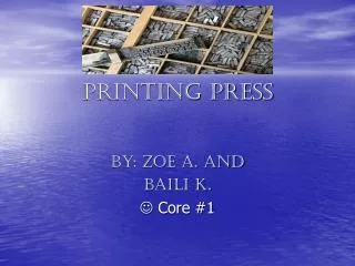 Printing Press