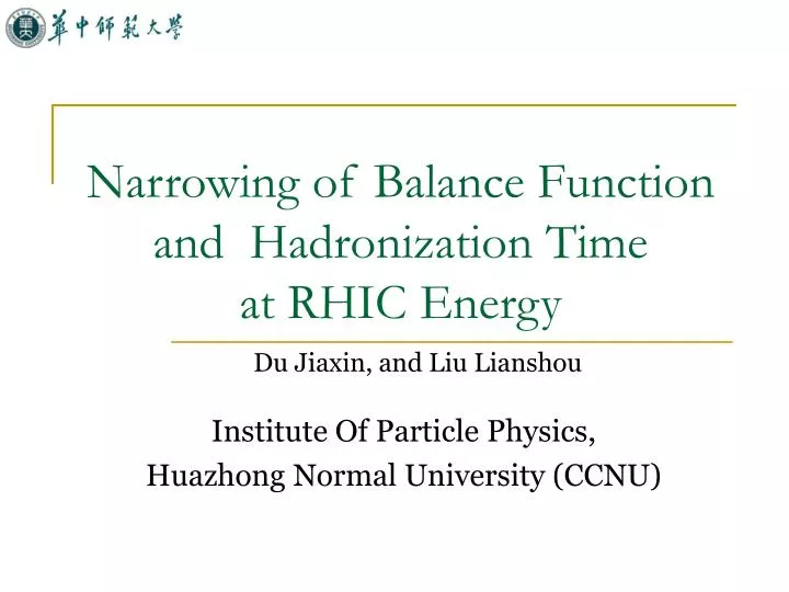 narrowing of balance function and hadronization time at rhic energy