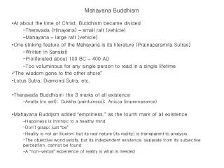 mahayana buddhism