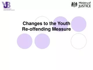 Changes to the Youth Re-offending Measure