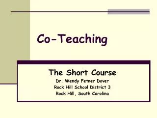 Co-Teaching